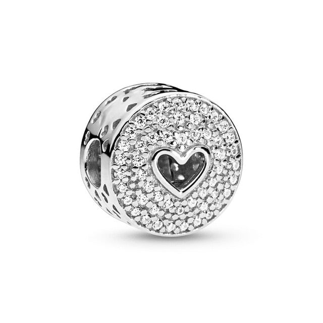 Hollow Love Charms Beads