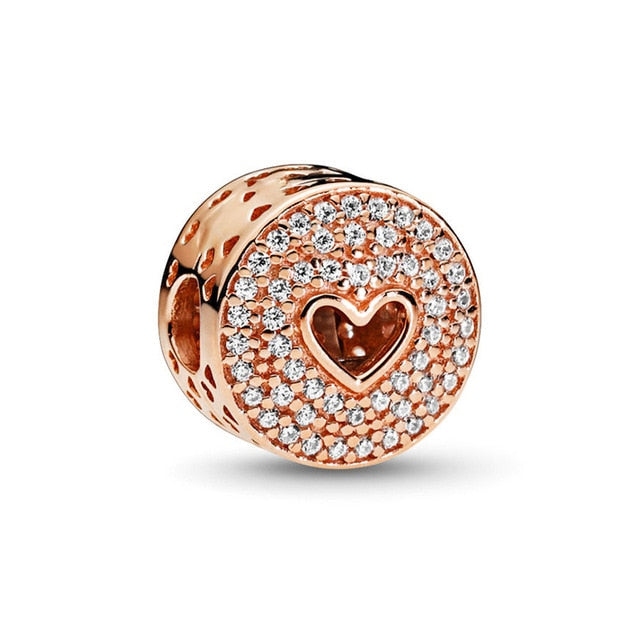 Hollow Love Charms Beads