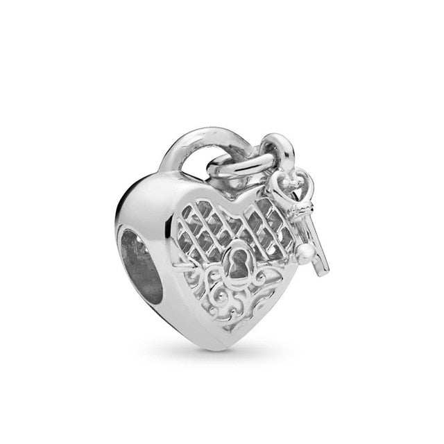 Hollow Love Charms Beads