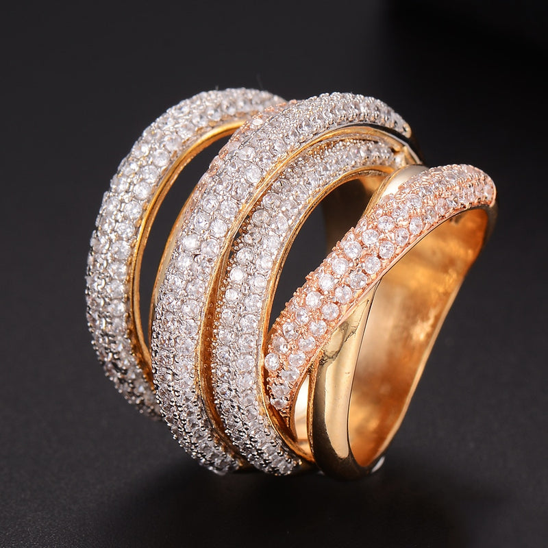 Luxury Twist Lines Finger Rings