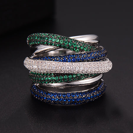 Luxury Twist Lines Finger Rings