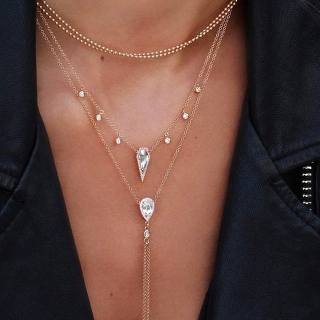 Multilayer Crystal Pendant