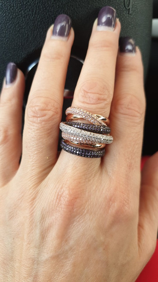 Luxury Twist Lines Finger Rings